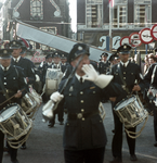 119485 Afbeelding van een optreden van het muziekkorps van de gemeentelijke politie van Utrecht (Utrechtse Politie ...